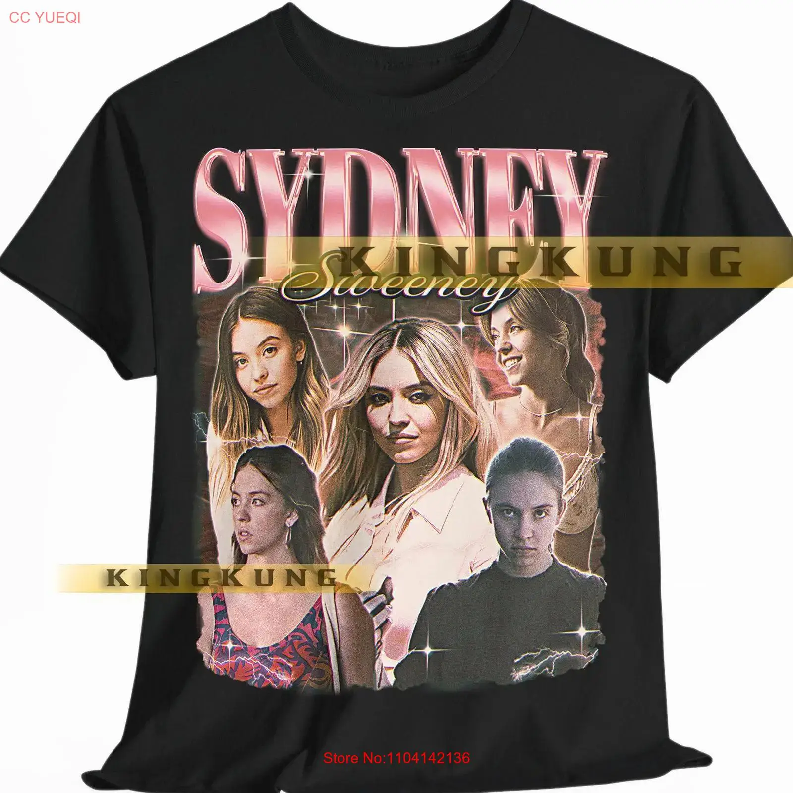 Men'S Fashion Sydney - T-shirt SYDNEY SWEENEY Vintage Retrò Anni
