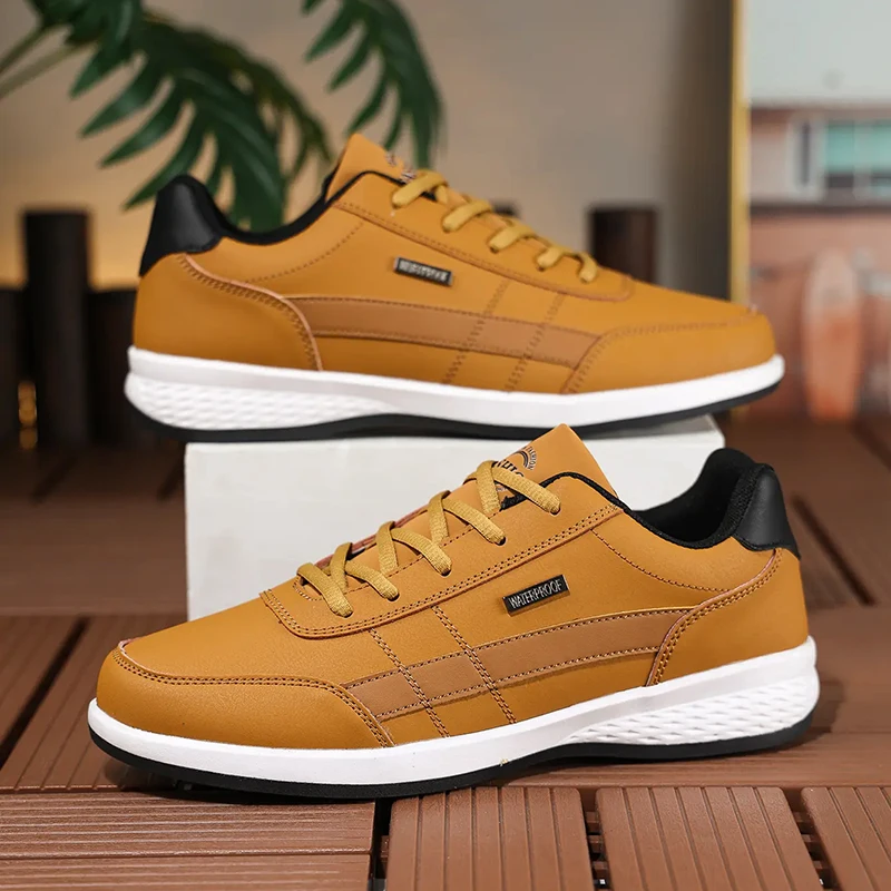Mens Fashion Trainers - Scarpe da Uomo in Pelle PU,