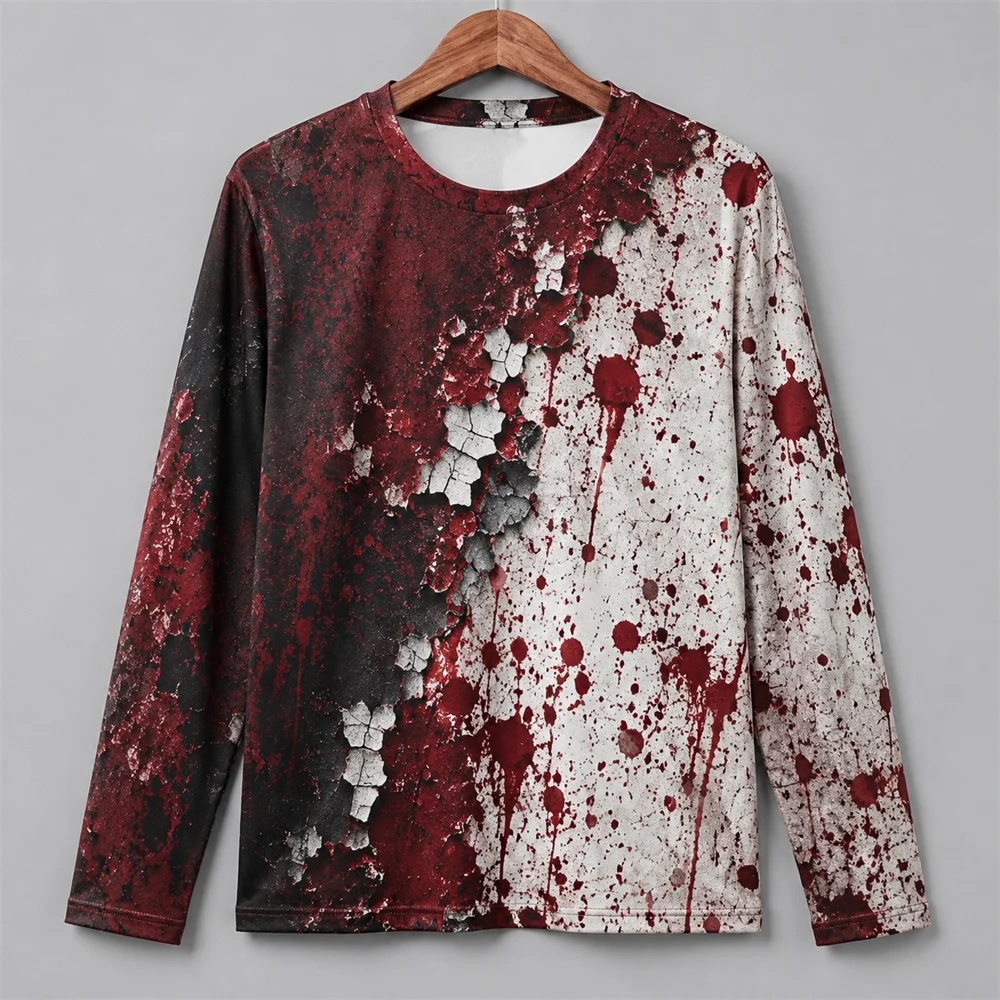 Men'S Fashion T Shirts - Maglietta a maniche lunghe da uomo