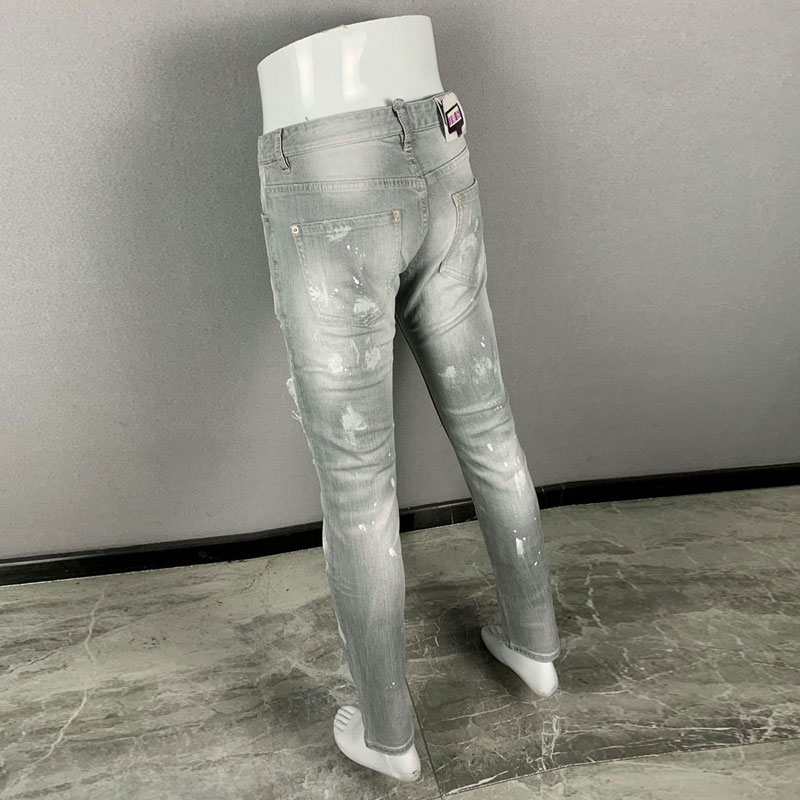 Men'S Fashion Grey Jeans - Nuovi jeans da uomo alla moda,