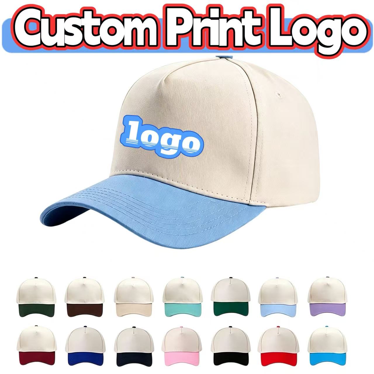 Men'S Fashion With Hat - Cappellini da baseball in puro cotone