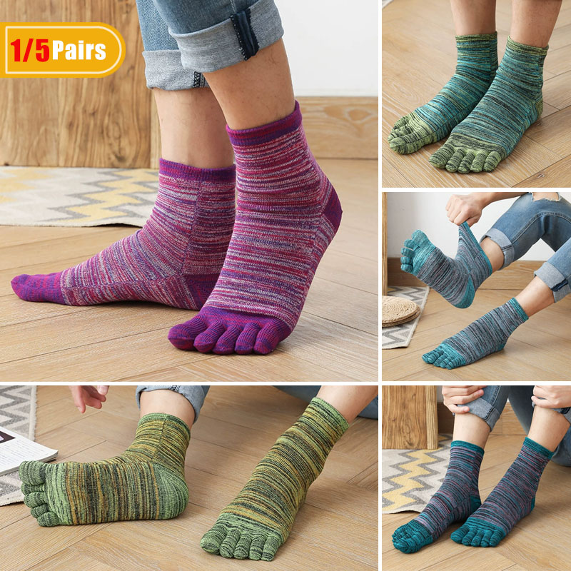 1/5 paia uomo punta colorata c - Socks Ankle Men recensione e prezzo